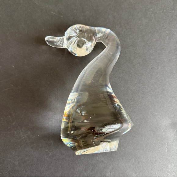 Other - Vintage Clear Art Glass Duck Figurine